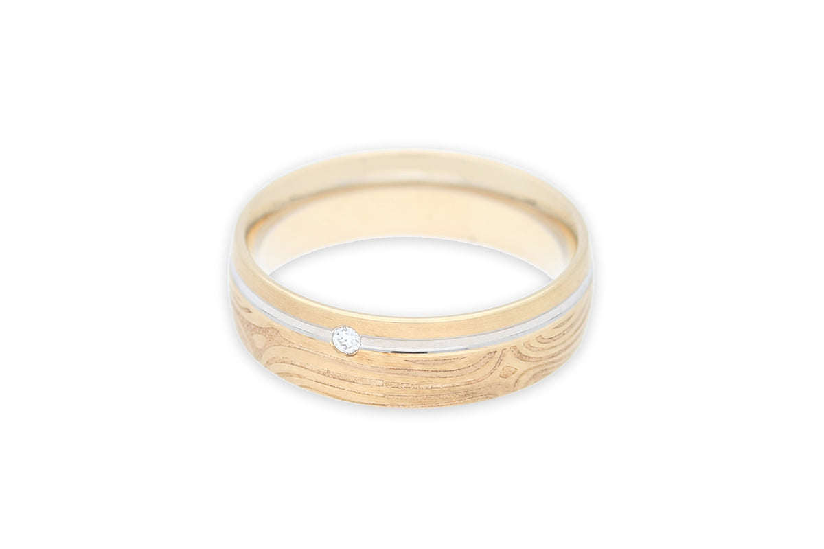 Ring 585 Gelb&Weißgold • Brillant