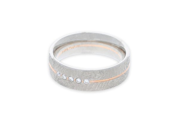 Ring 585 Weiß&Rotgold • Brillanten