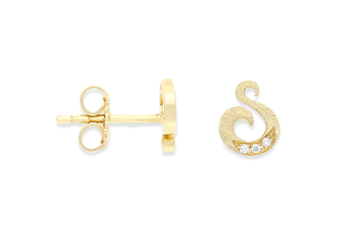 Bastian inverun Ohrstecker Gold 585 mit Diamanten - 4339