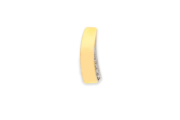 Kette mit Anhänger • 333 Gelb- und Weißgold • Diamanten