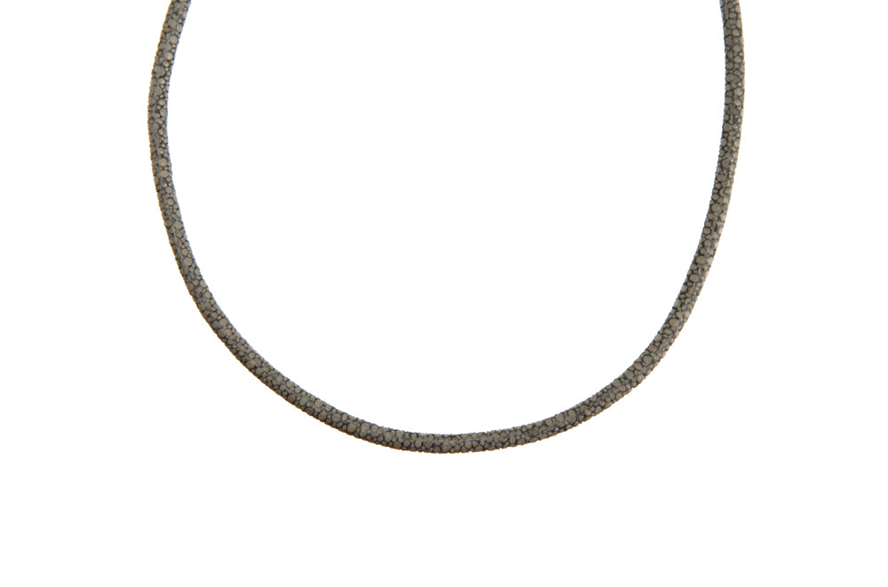 Bastian Rochenleder Halsreif • 925 Silber