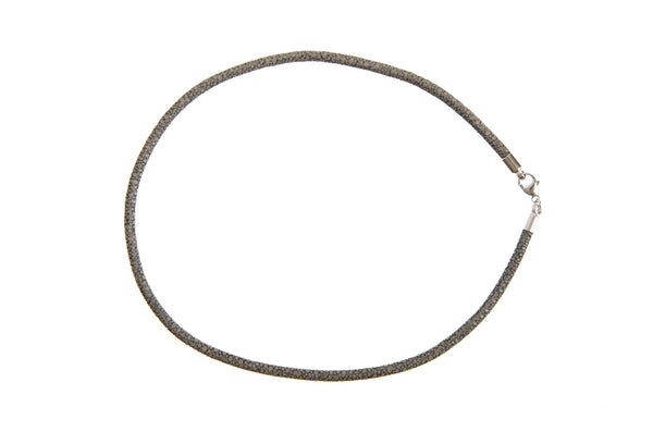 Bastian Rochenleder Halsreif • 925 Silber
