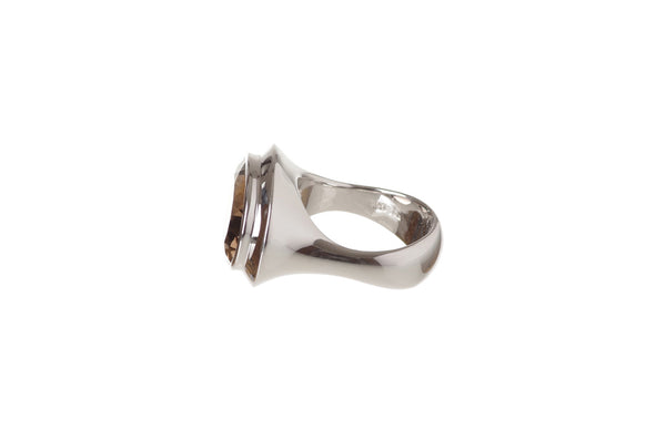 Bastian Ring 925 Silber mit Rauchquarz