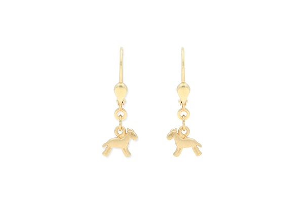 Kinder Ohrhänger Pferd • 333 Gold
