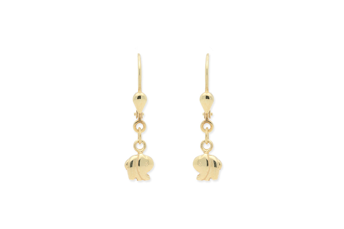Kinder Ohrhänger Elefant • 333 Gold