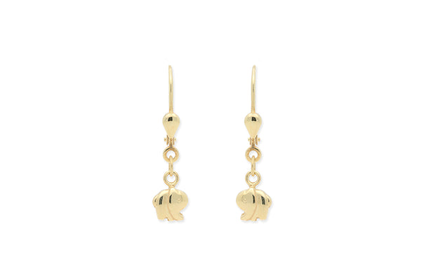 Kinder Ohrhänger Elefant • 333 Gold