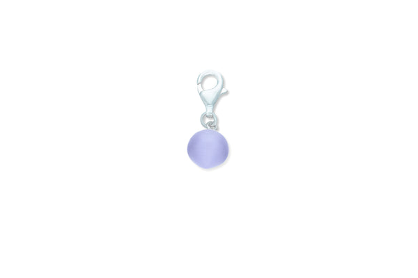 Anhänger 925 Silber Charm Lila