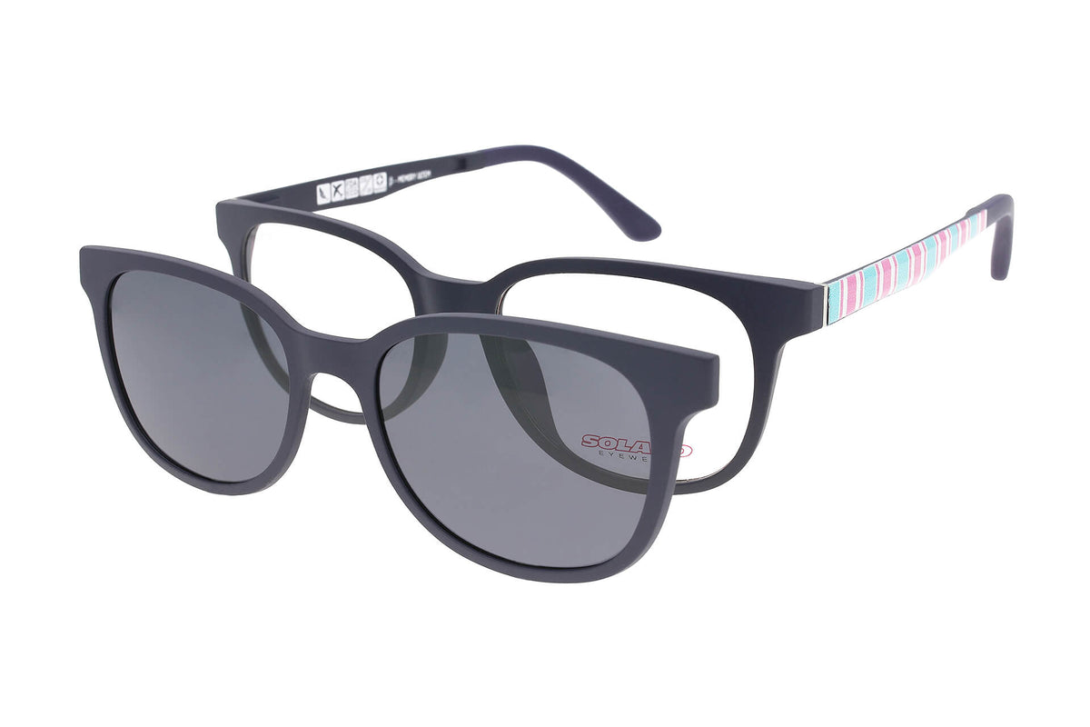Solano Brille CL90054 E mit polarisiertem Magnet Sonnenclip • Seitenansicht