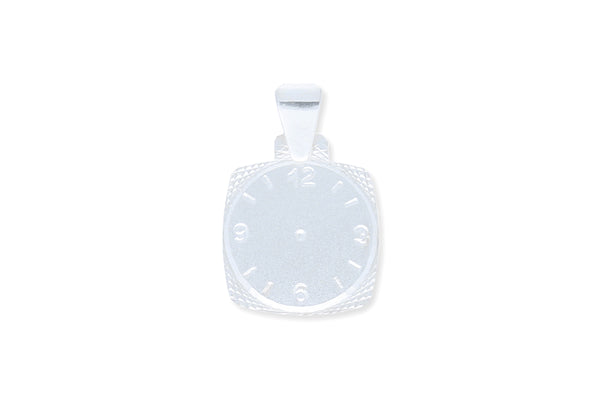 935 Silber Anhänger Taufuhr quadratisch