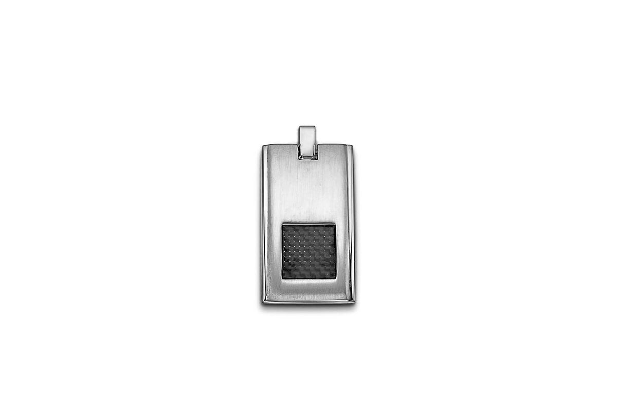Anhänger Herren • Edelstahl • Carbon