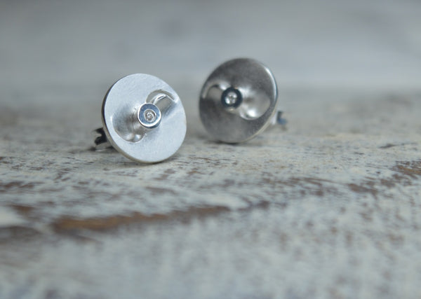Bastian Ohrstecker 925 Silber mit 0,02 ct Brillanten