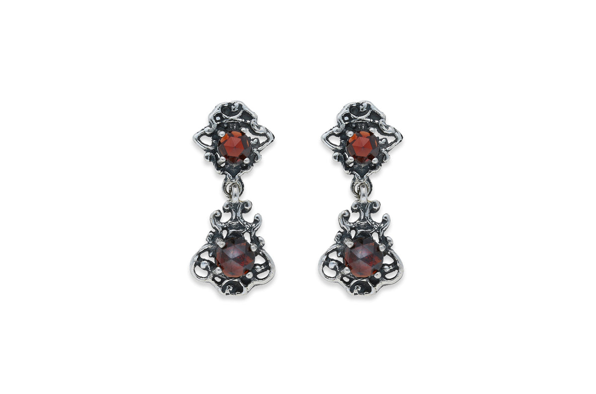 Gerry Eder Ohrhänger • 925 Silber • Granat