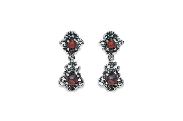 Gerry Eder Ohrhänger • 925 Silber • Granat