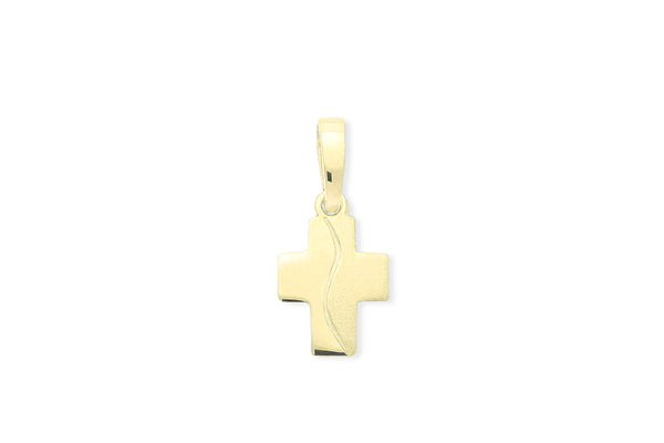 Kreuz Anhänger • 585er Gold