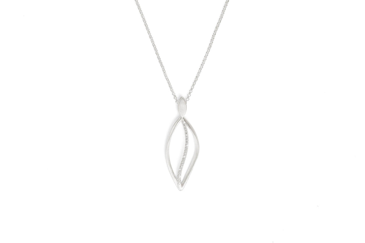 Bernd Wolf 925er Silber-Collier Swingo - Zirkonia