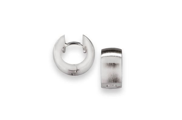 Bastian Creole Ohrringe Silber 925 Rhodiniert - 26611