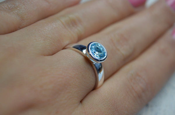 Bastian inverun Ring • Blautopas • Silber 925 rhodiniert • 21181.53