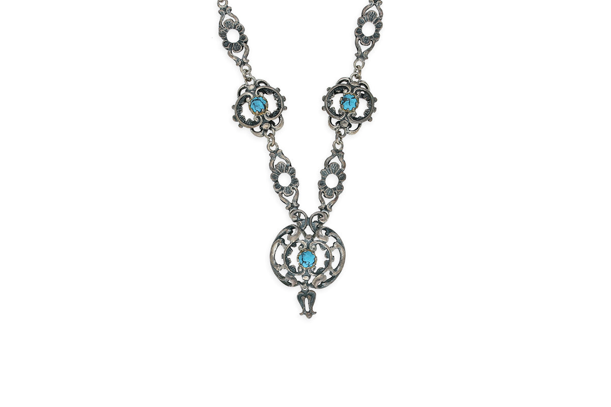 Trachten Collier • 925 Silber • Türkis