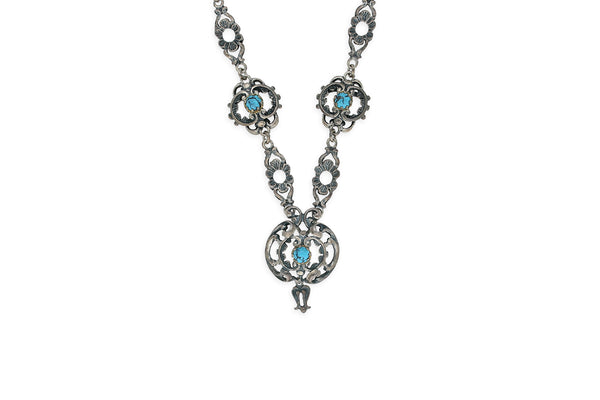 Trachten Collier • 925 Silber • Türkis