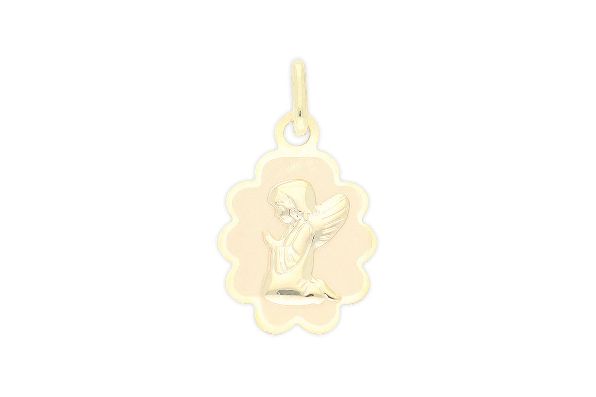 333 Gold Schutzengel Anhänger Wolke