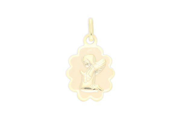 333 Gold Schutzengel Anhänger Wolke