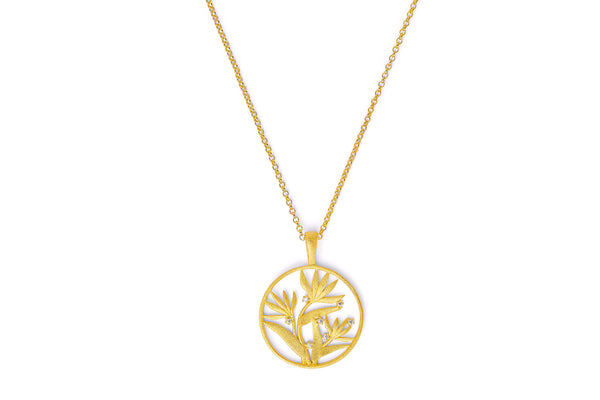 Bernd Wolf 925er Silber-Collier • 24kt Goldplattierung • Strelisana