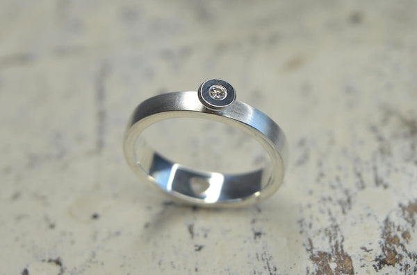 Bastian Ring • Silber 925 rhodiniert • Brillant • 12823.52