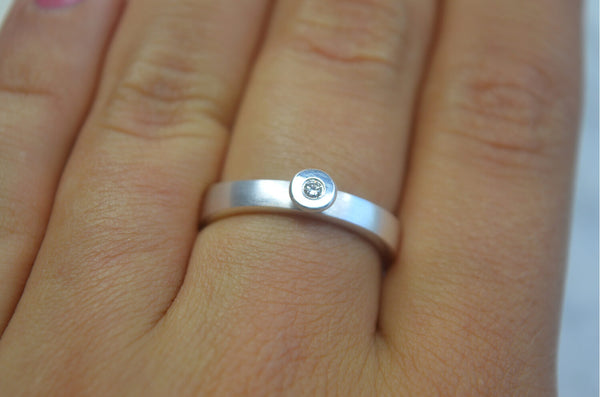 Bastian Ring • Silber 925 rhodiniert • Brillant • 12823.52