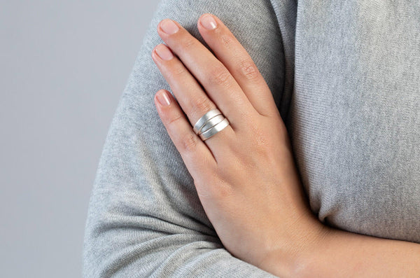 Bastian inverun Ring Timeless Basic • Silber 925 rhodiniert • 28281-56