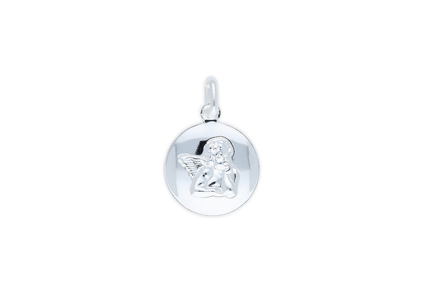 Schutzengel  Anhänger rund  • 925 Silber