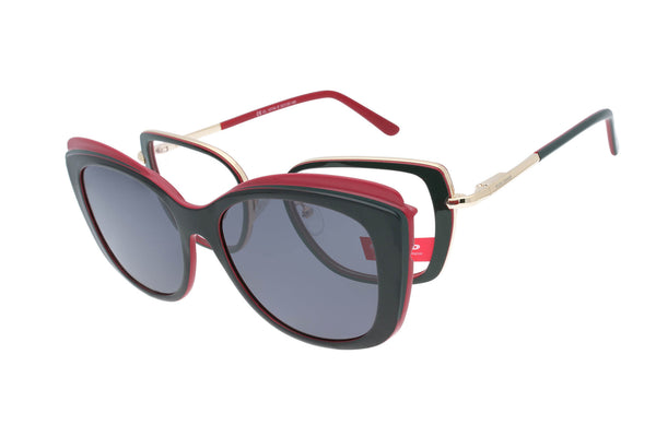 Spar-Set: Solano Brille CL10134 E mit ZWEI polarisierten Magnet Sonnenclips