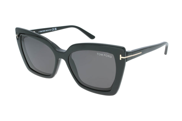 Tom Ford Brille TF5641-B 001 mit ZWEI Magnet Sonnenclips