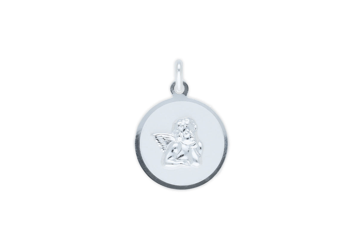 Schutzengel  Anhänger rund  • 925 Silber