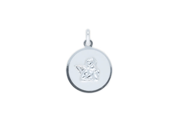 Schutzengel  Anhänger rund  • 925 Silber