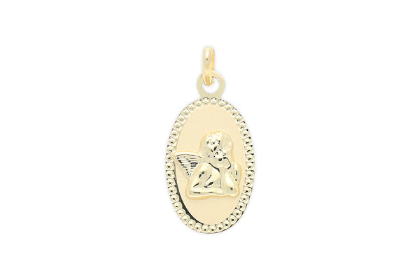 Schutzengel  Anhänger oval • 333 Gold