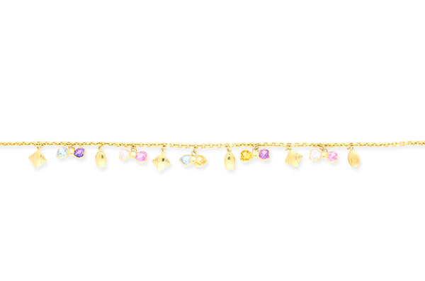 Collier • 750 Gold • synth. Steine