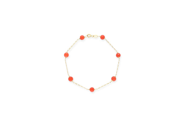 Set Collier & Armband • 750 Gold • Koralle