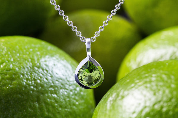 Bastian inverun Anhänger Pear Cut Peridot • 33601