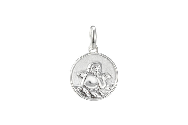 Schutzengel  Anhänger rund  • 925 Silber