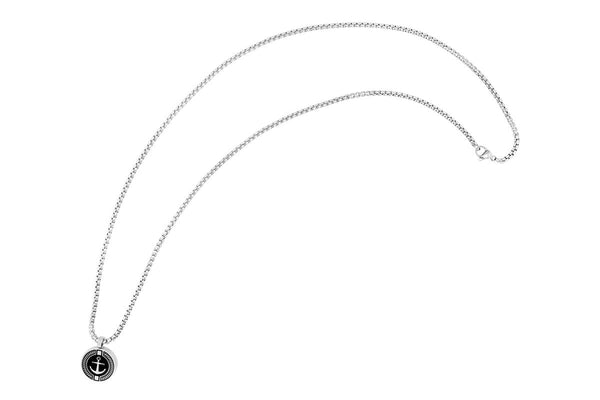 AKZENT Halskette Damir • Anker Anhänger • Edelstahl • 5010478-001