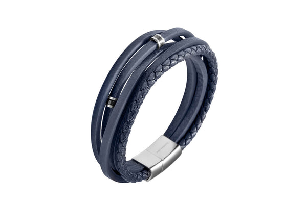 AKZENT Armband • Edelstahl • Leder • 5040323-001