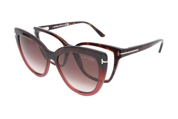 Tom Ford Brille TF5641-B 054 mit ZWEI Magnet Sonnenclips · Braun · Bild 4