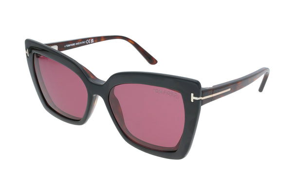 Tom Ford Brille TF5641-B 054 mit ZWEI Magnet Sonnenclips · Braun · Bild 3