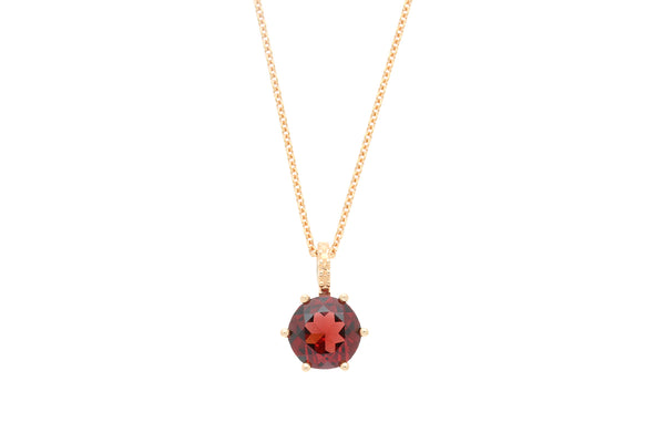 Palido Anhänger • 585 Rotgold • Granat