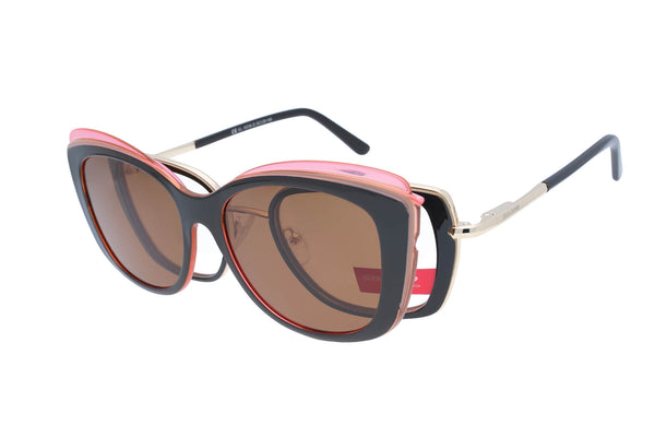 Spar-Set: Solano Brille 10134 D mit ZWEI polarisierten Magnet Sonnenclips