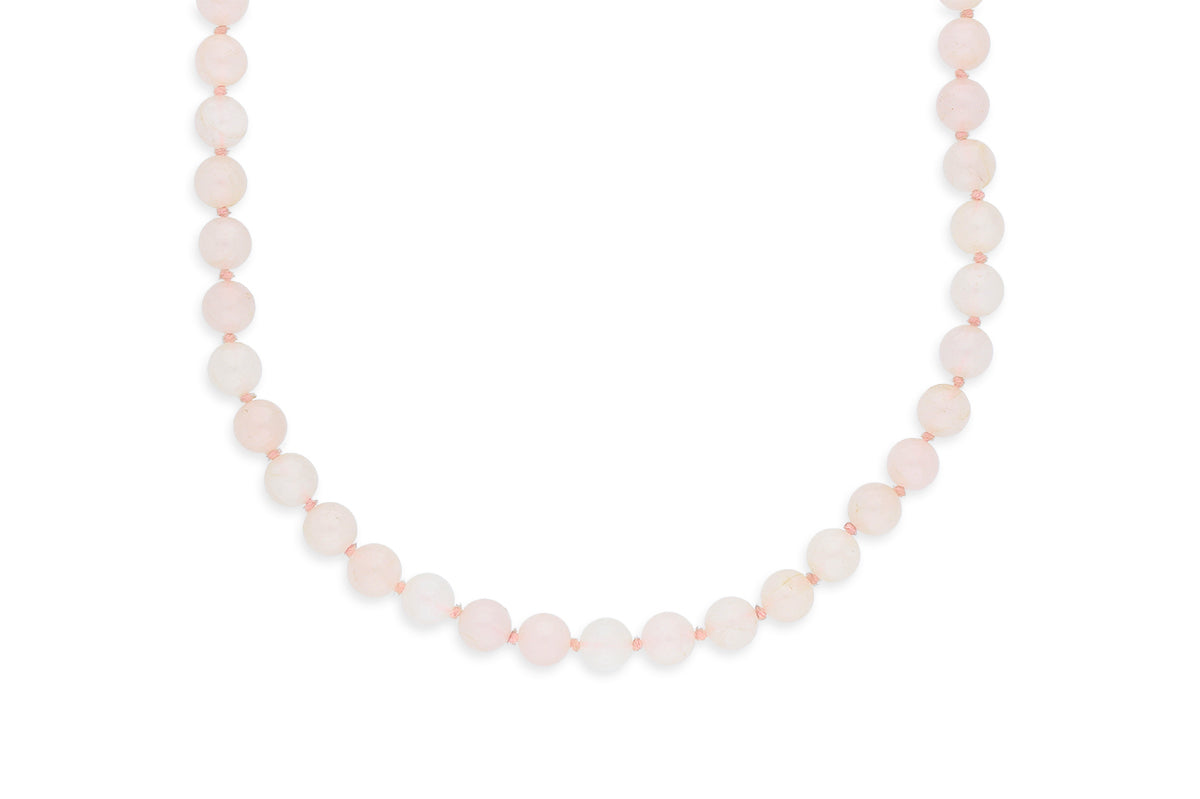 Rosenquarz Perlenkette
