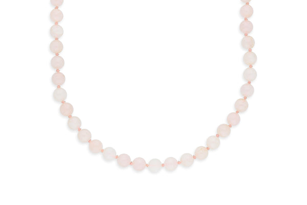 Rosenquarz Perlenkette