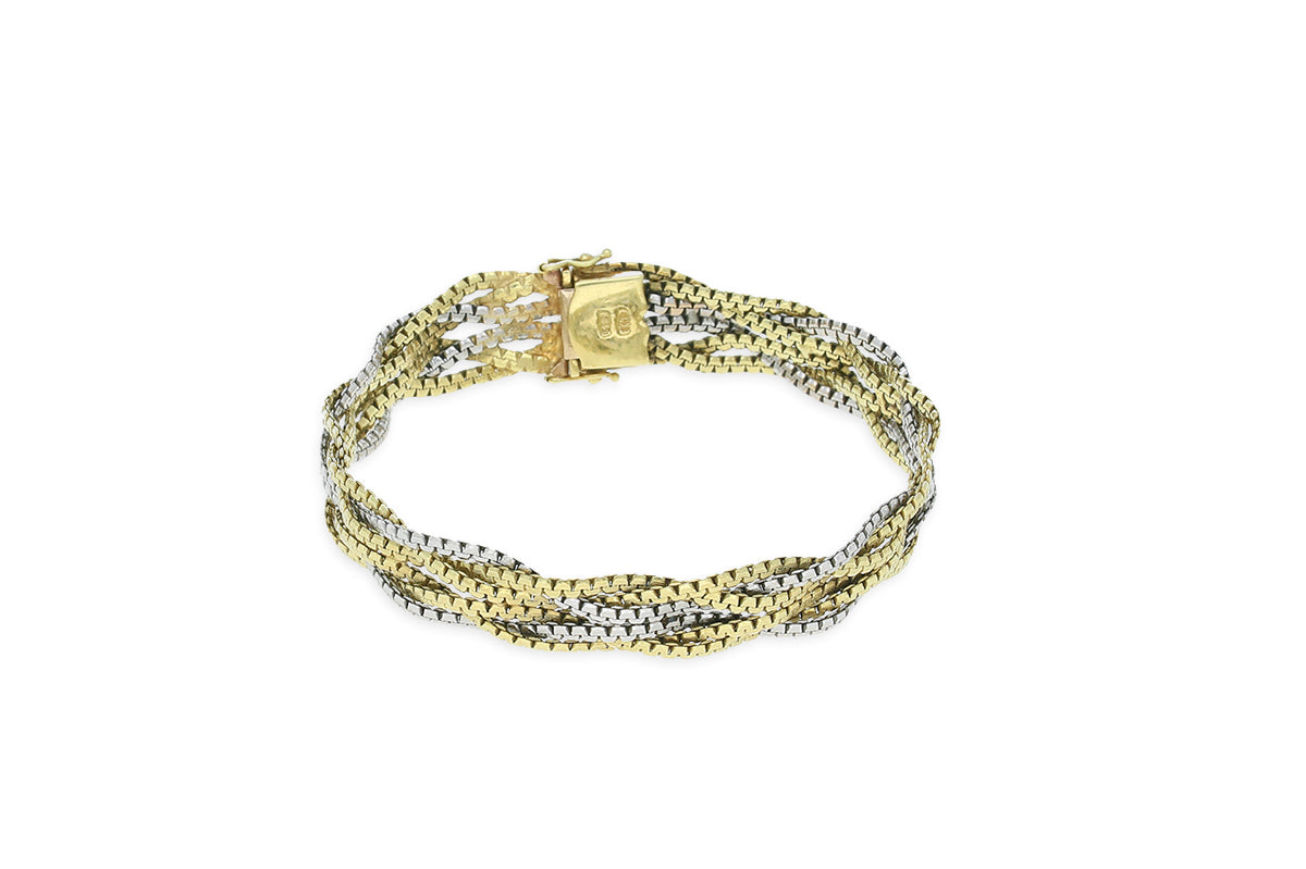 Armband • 585 Weiß- und Gelbgold