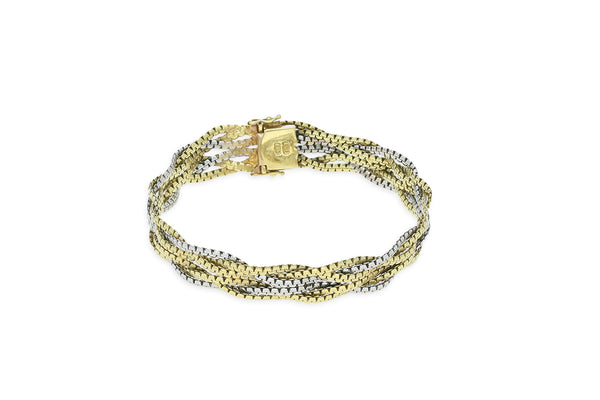 Armband • 585 Weiß- und Gelbgold