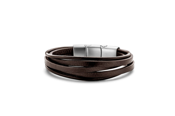 Frank 1967 Herrenarmband • Leder •  Edelstahl • 7FB-0510
